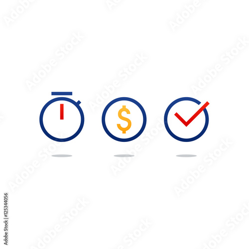 Time is money, finance concept, bank savings account, insurance and pension idea