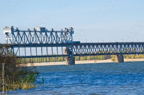 Bridge across the river Dnieper in Kremenchug, Ukraine © ihorbondarenko