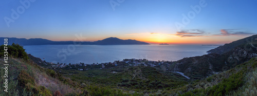 Adriatic sea sunset view (Orikum, Albania).