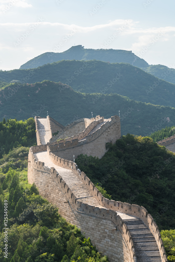 the Great Wall in China.