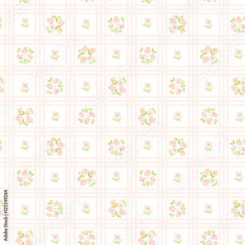 floral seamless pattern. vector fabric background