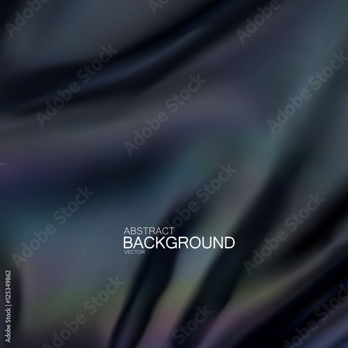 Black silk fabric.