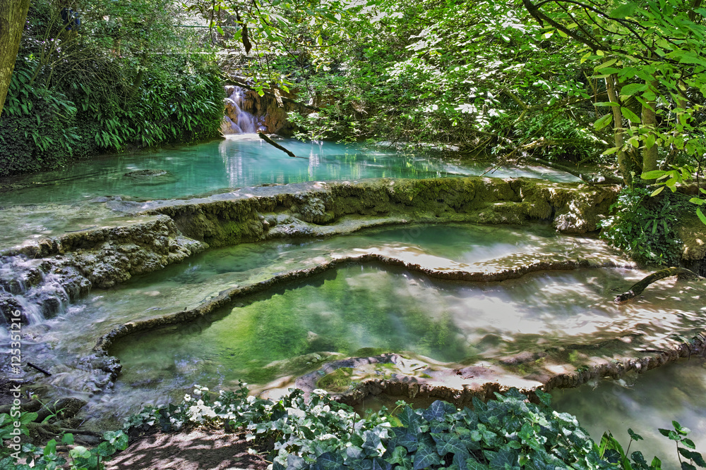 Amazing view of Krushuna Waterfalls, Balkan Mountains, Bulgaria Amazing view of Krushuna Waterfalls, Balkan Mountains, Bulgaria