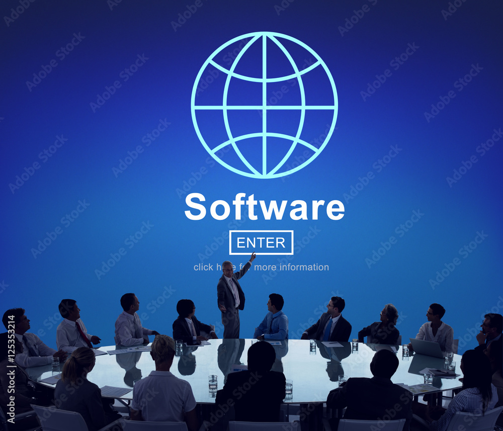 Software Computer Digital Data Homepage Concept Software Computer Digital Data Homepage Concept