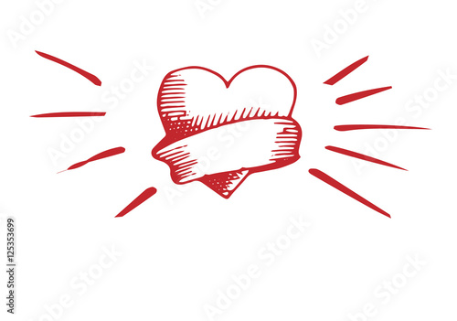 Herz / Hintergrund / Valentinstag / Vektor