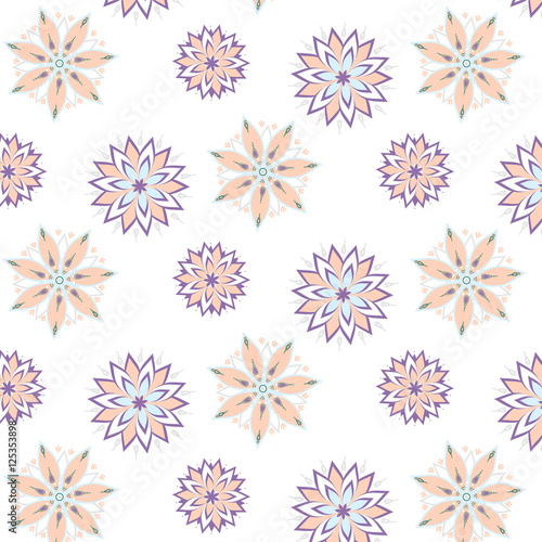 vector seamless pattern mandala for prints, t-shirts, web