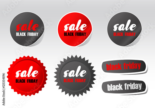 black friday sale stickers