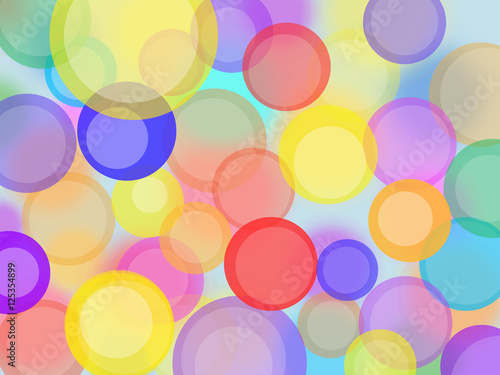 Background. Multicolored circles.