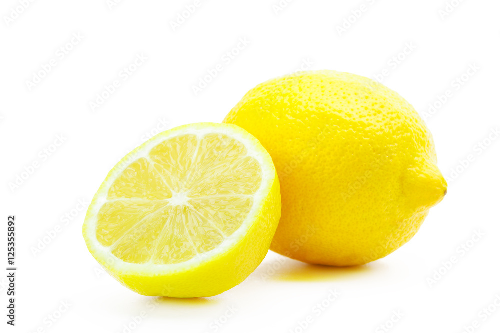 Lemon isolated on white