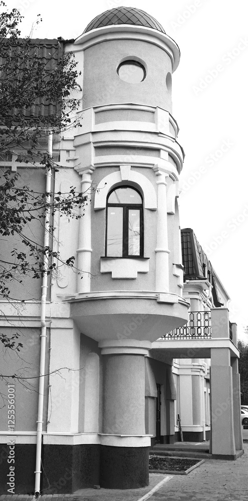 Fototapeta premium architectural structures and elements of buildings in the city