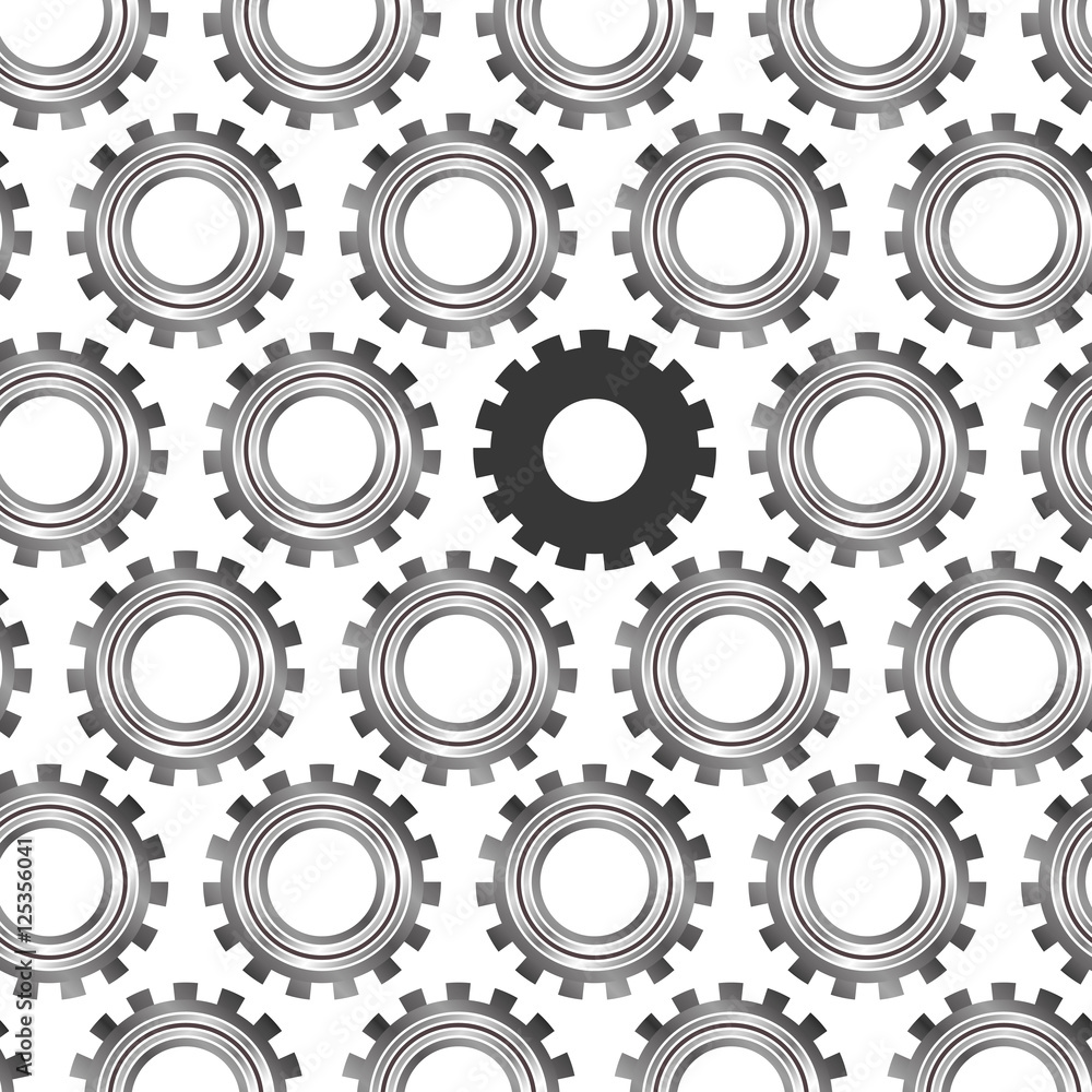 pattern silhouette with broken circular gear vector illustration pattern silhouette with broken circular gear vector illustration