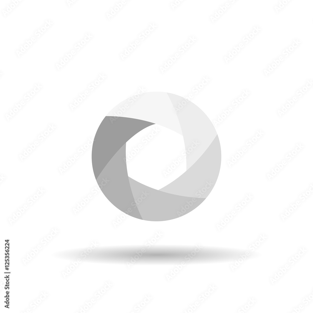 Video logo on a white background Video logo on a white background