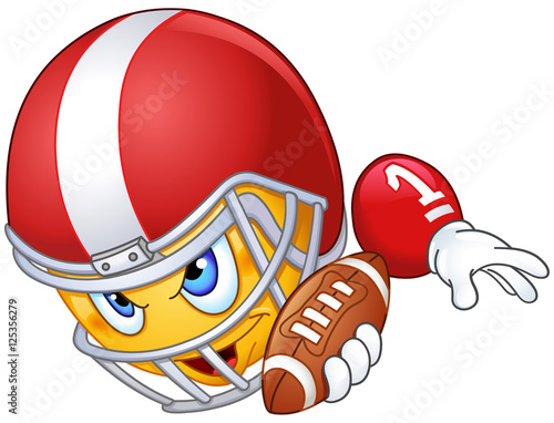 American football player emoticon