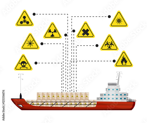 Cartoon illustration on the theme of products of the chemical industry. Vector