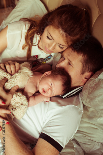 Photography Happy newly formed parents