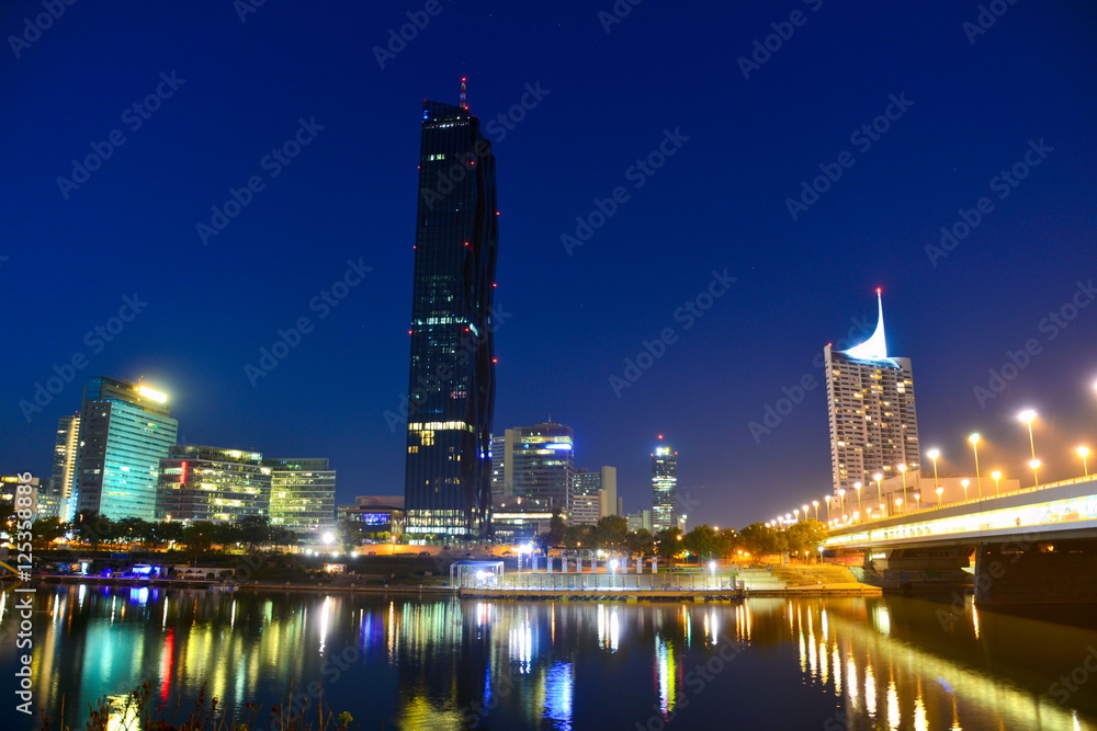 Vienna Uno City night view