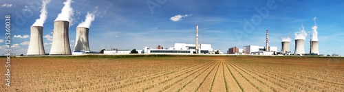 Wallpaper Mural Panoramic view of Nuclear power plant Dukovany Torontodigital.ca