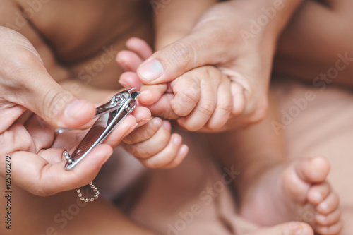 Cutting baby finger nails
