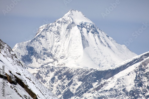 View of mount Dhaulagiri from Thorung La pass, Nepal © Daniel Prudek