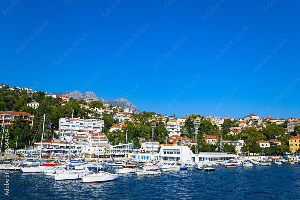 yachts in Porto Montenegro in Tivat Montenegro