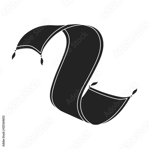 Persian carpet icon in black style isolated on white background. Arab Emirates symbol stock vector illustration.