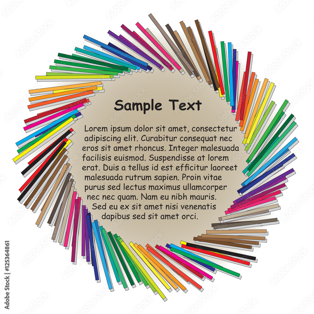 Fototapeta premium Abstract square text box&nbsp;.Abstract circle text box&nbsp;