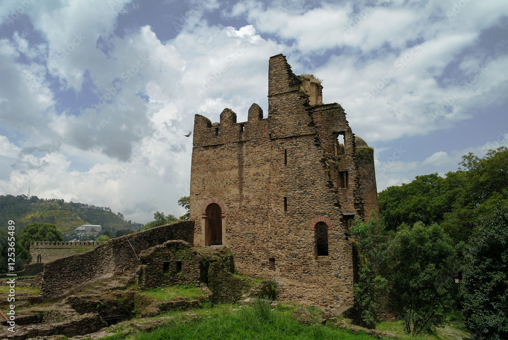 Palace of Iyasu, grandson of Fasilidas in Fasil Ghebbi site , Gonder