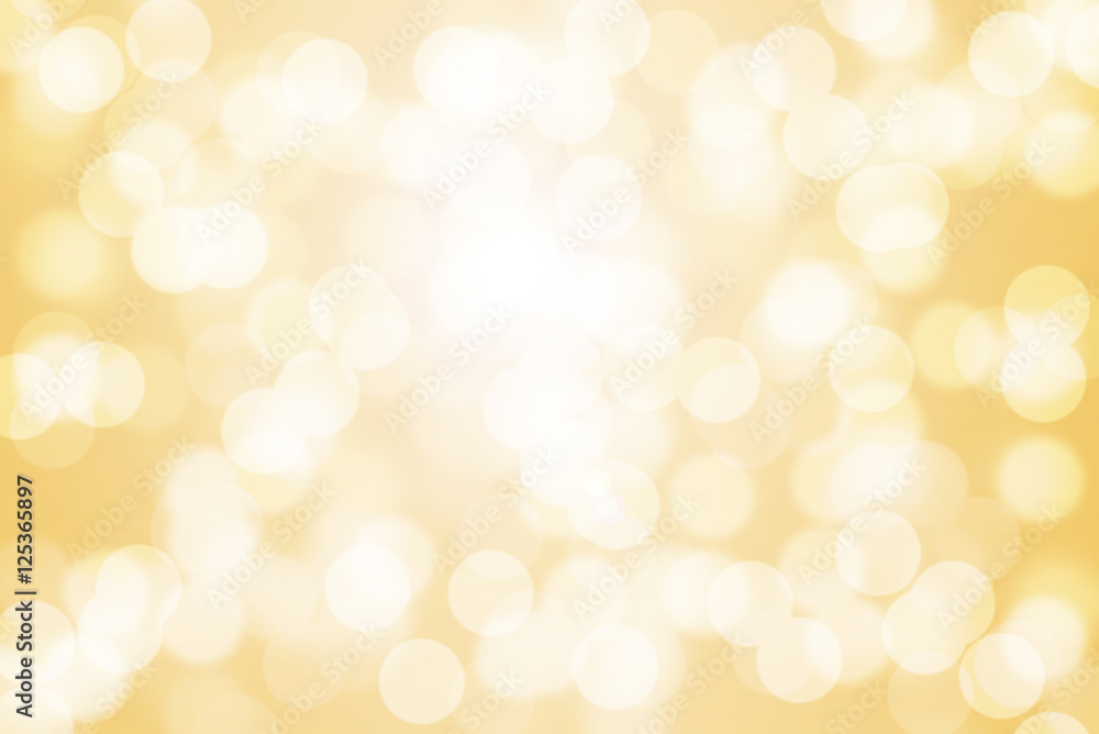 Obraz premium Yellow bokeh light