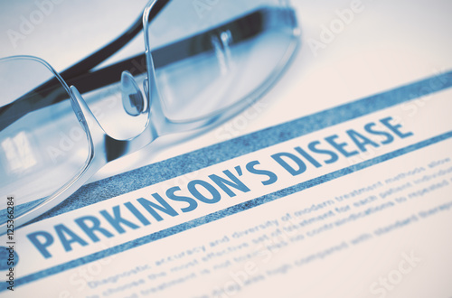 Parkinsons Disease. Medicine. 3D Illustration. photo
