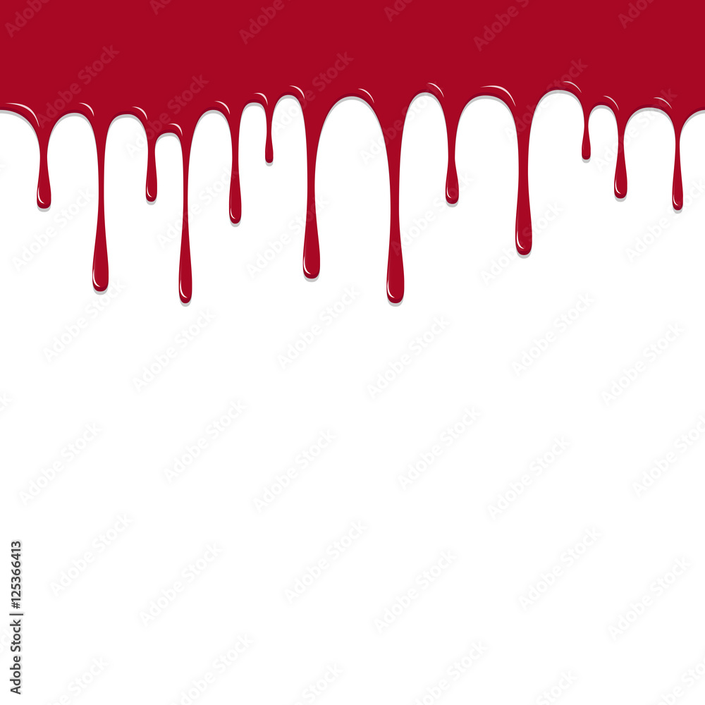 Paint Red color dropping, Color Droping Background vector illust
