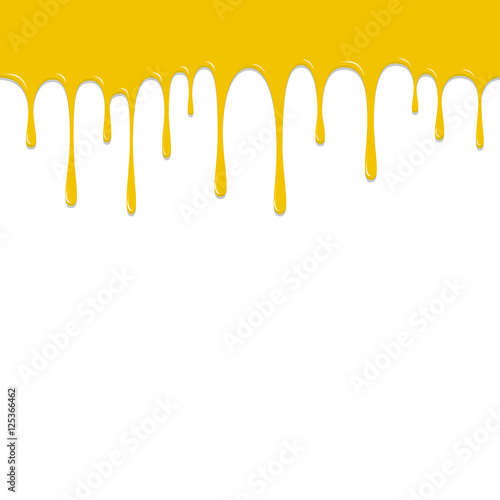 Paint Yellow color dropping, Color Droping Background vector ill