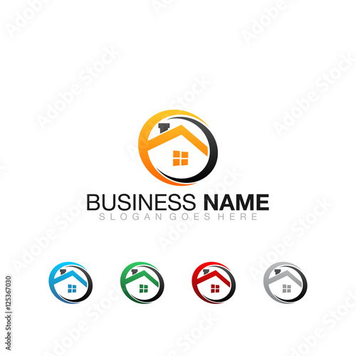 House Real Estate Colorful - Vector Logo Icon Free Download House Real Estate Colorful - Vector Logo Icon - GFXLoad