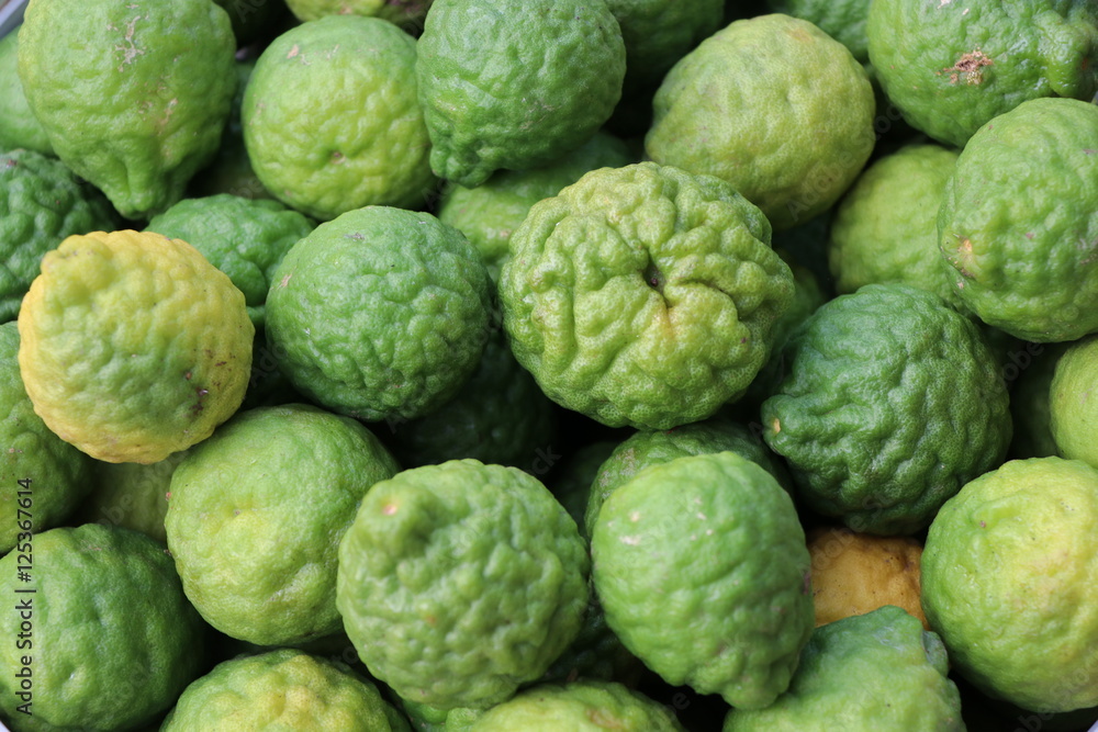 Green bergamot with out leave from the farm Green bergamot with out leave from the farm
