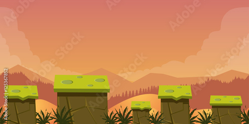 Mobile App Game Assets Background Classic Platformer