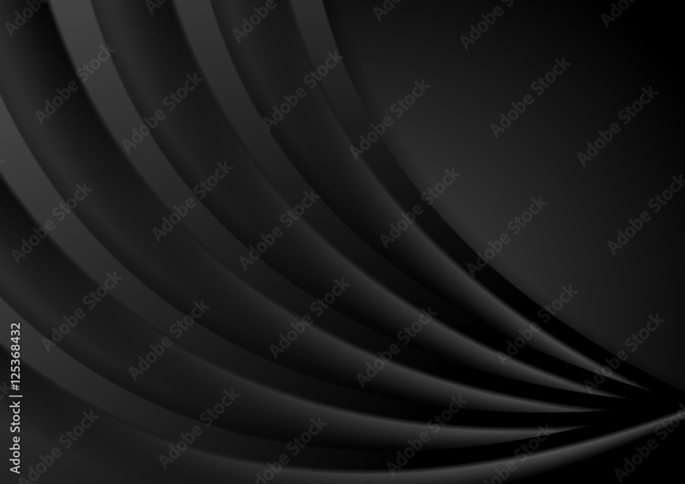 Abstract smooth black wavy corporate background Abstract smooth black wavy corporate background