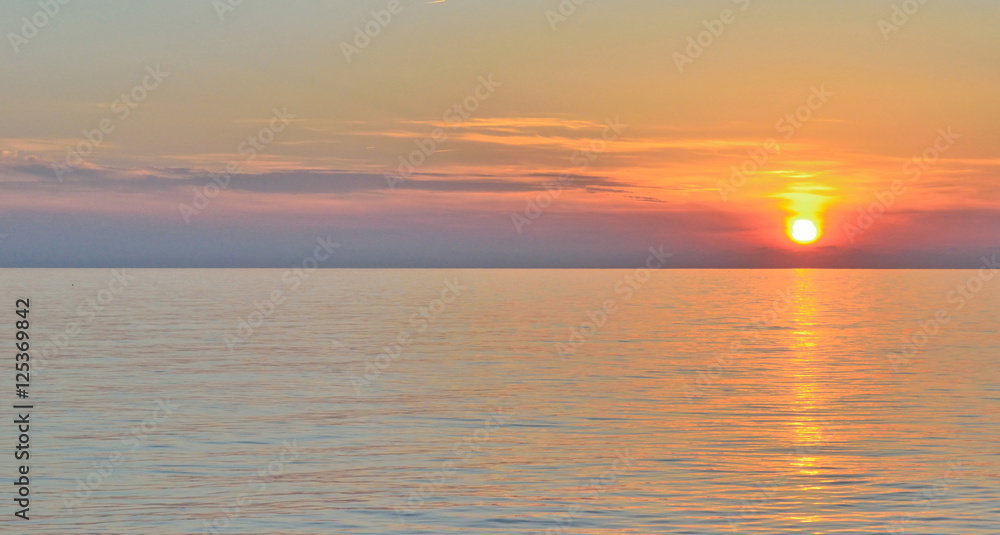 sunset sea backgroundthe