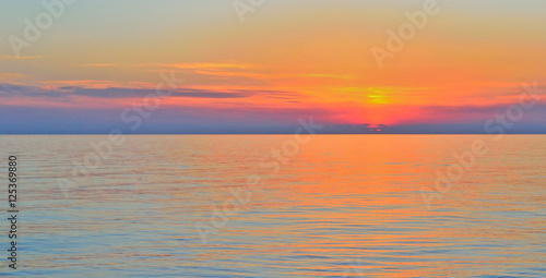 sunset sea background