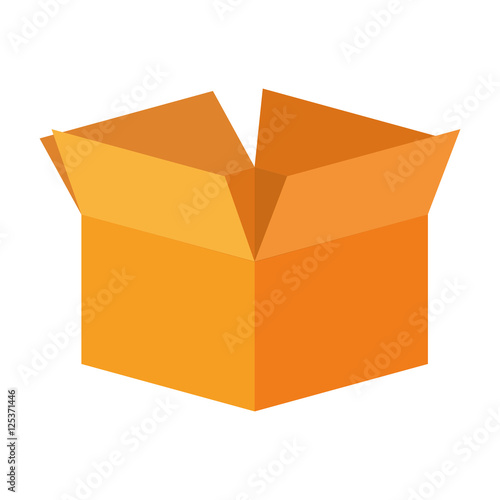 silhouette packing open and empty vector illustration