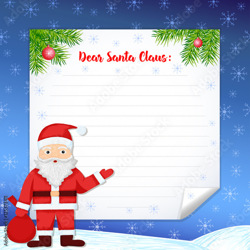Creative letter to Santa Claus