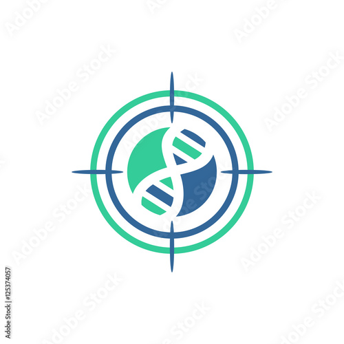 Targeted DNA - Vector Logo Icon