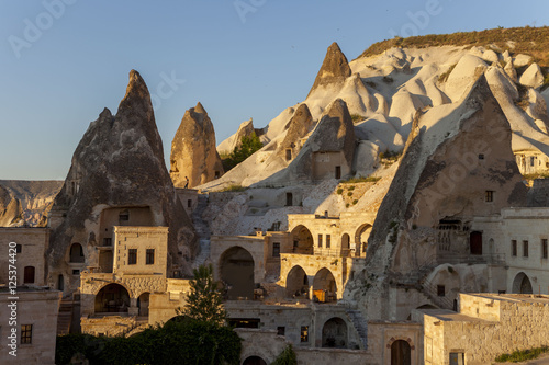 village of stone in Cappadocia Turkey