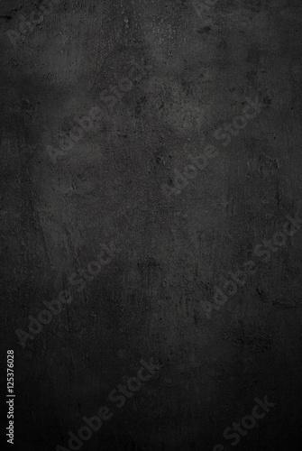 Empty black concrete stone surface texture © nadianb