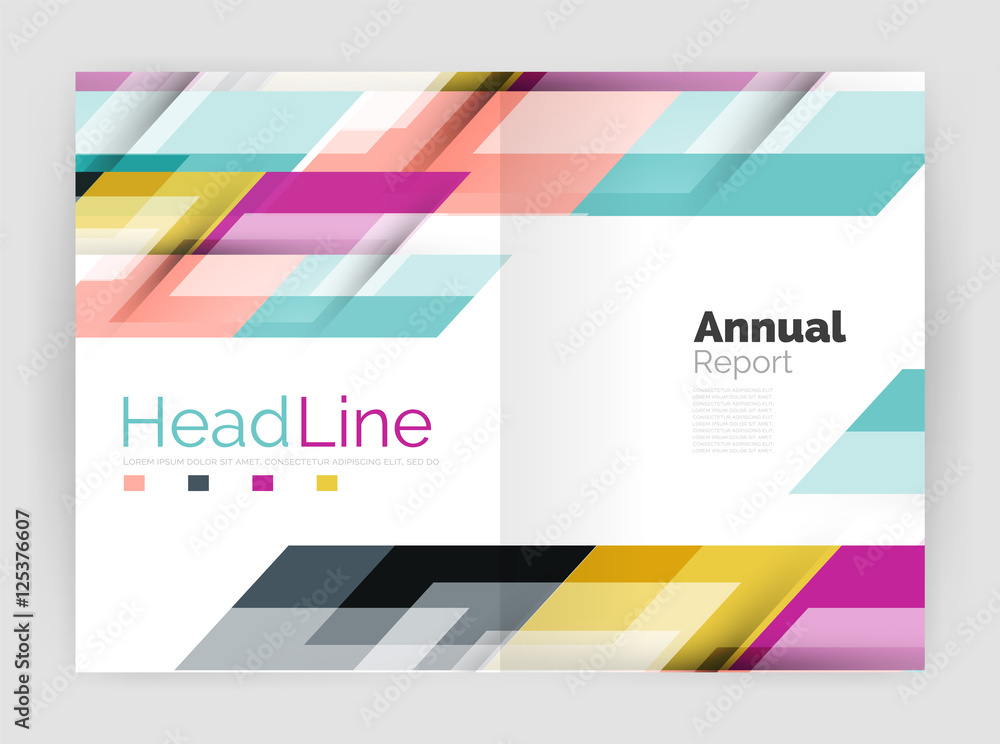 Modern line design, motion concept. Business annual report brochure templates Modern line design, motion concept. Business annual report brochure templates