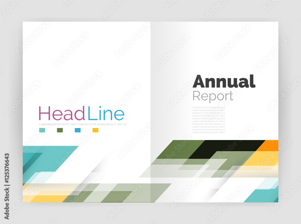 Modern line design, motion concept. Business annual report brochure templates Modern line design, motion concept. Business annual report brochure templates