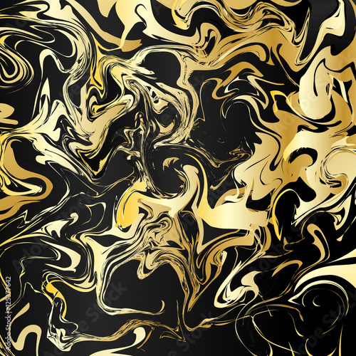 Marble background. Retro art. Christmas wallpaper. Gold backdrop. Vintage design. Abstract illustration. Contrast graphic. Hipster pattern. Futuristic ornament. Watercolor print. Vector

