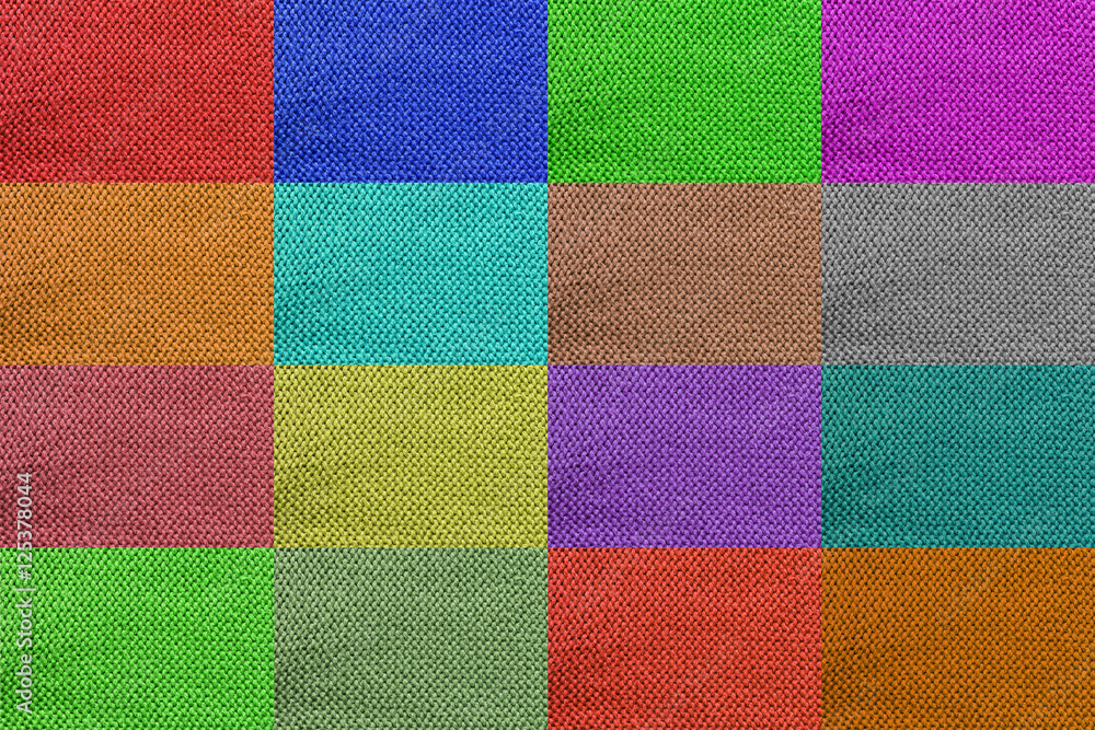 Fototapeta premium multicolor knitting wool texture for pattern and background