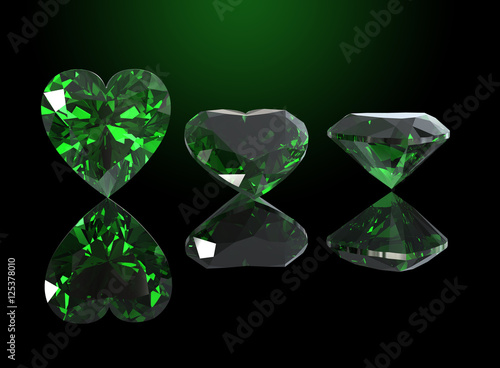 3D illustration of  Diamond. Jewelry background.