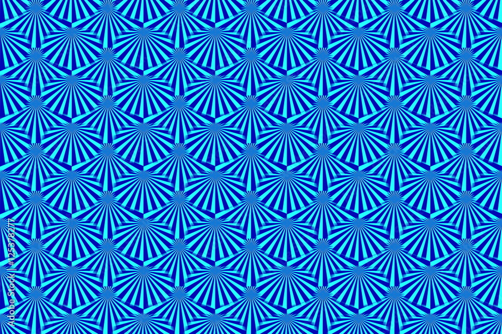 Illustration of several dark blue and cyan rays Illustration of several dark blue and cyan rays