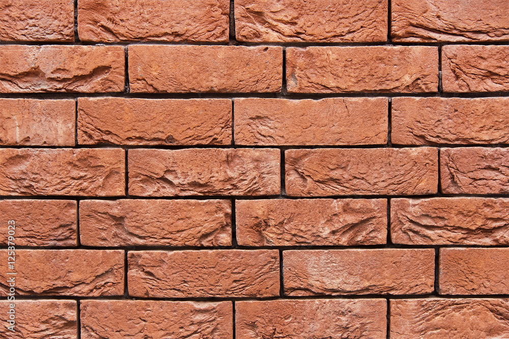 Obraz premium Old red brick wall background texture