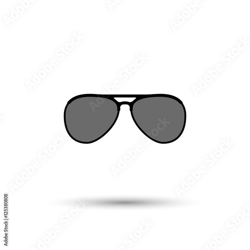 Vector aviator sunglasses icon
